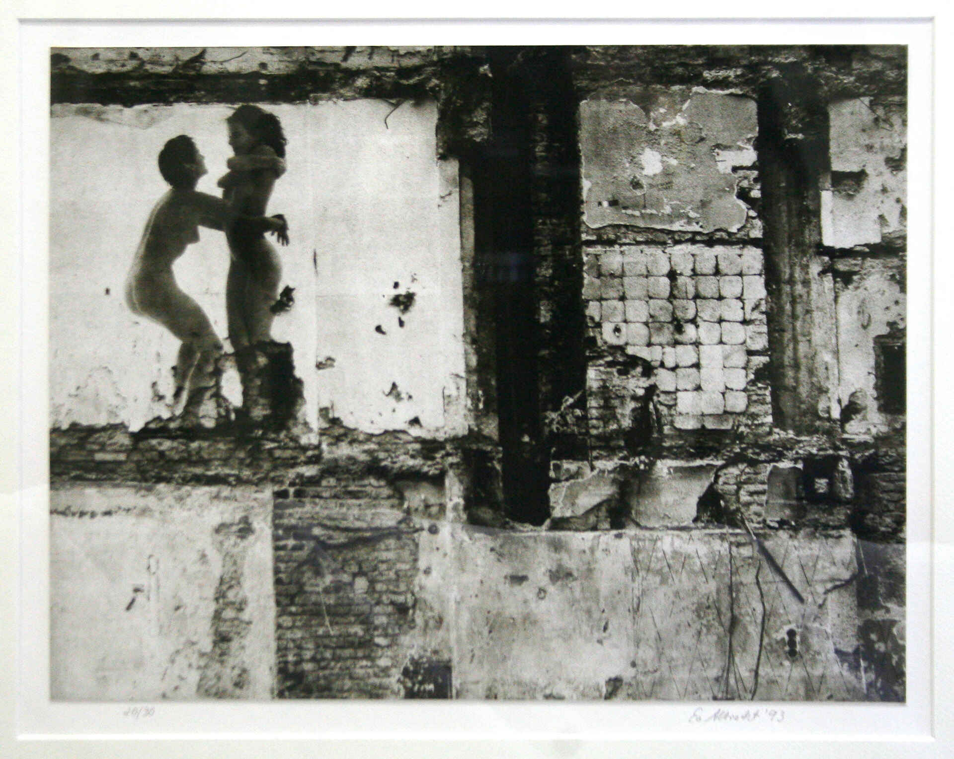 EO Albrecht: Zärtlich (Montage, Bromöldruck)