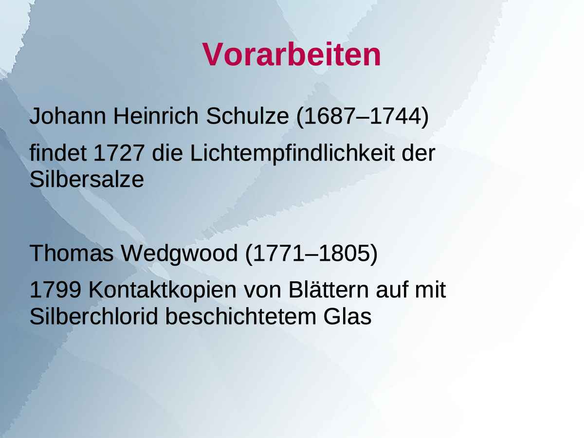 Folie 3/14 (Foto: Martin Frech, 3/2014) Vortragsfolie 3 zum Vortrag von Martin Frech: ›Vorarbeiten‹ (Foto: Martin Frech, 3/2014)