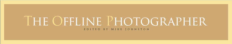 verballhornte Titelleiste von ›The Online Photographer‹ Screenshot: von ›The Online Photographer‹ zu ›The Offline Photographer‹ verballhornte Titelleiste